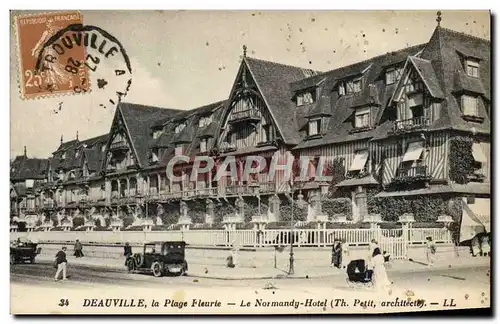 Cartes postales Deauville la plage fleurie le normandy hotel