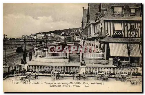 Ansichtskarte AK Deauville terrasse de Normandy hotel