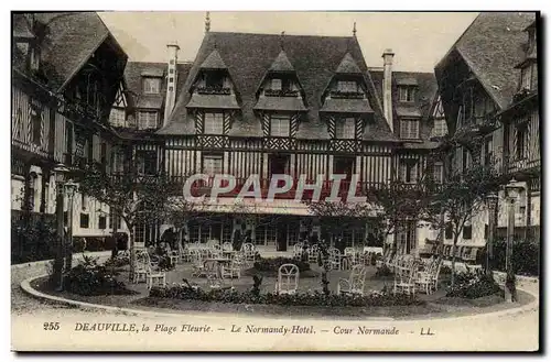 Cartes postales Deauville la plage fleurie le normandy hotel