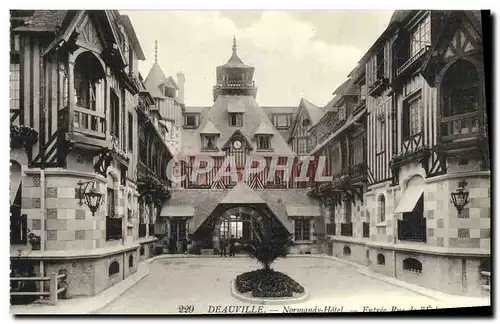 Cartes postales Deauville Normandy hotel entree