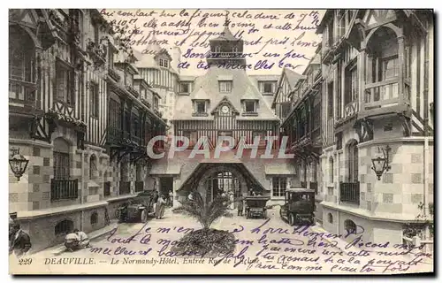 Cartes postales Deauville le Normandy hotel entrere rue de l'ecluse