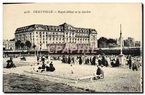 Cartes postales Deauville Royal hotel et le jardin