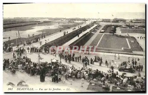 Cartes postales Deauville vue sur les jardins