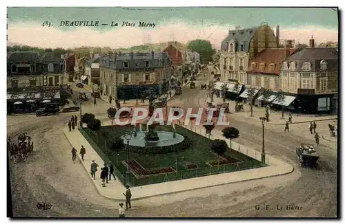 Cartes postales Deauville La place morny