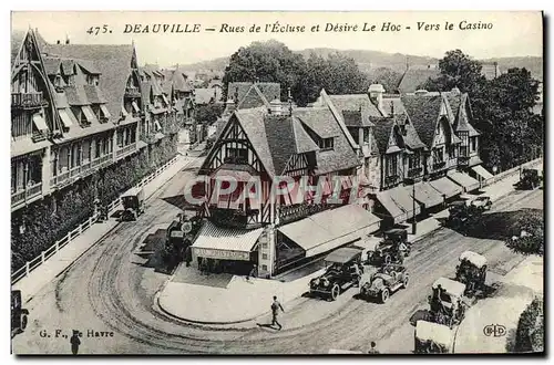 Ansichtskarte AK Deauville ruse de l&#39ecluse et desire le hoc vers le casino