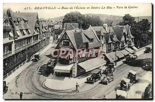 Ansichtskarte AK Deauville ruse de l'ecluse et desire le hoc vers le casino