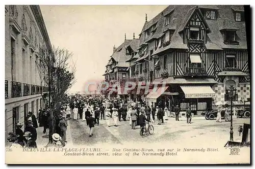 Cartes postales Deauville la plage fleurie Vue sur le Normandy Hotel