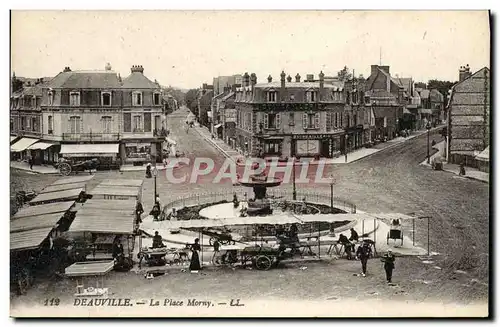 Cartes postales Deauville La place morny