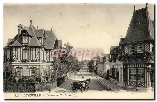 Ansichtskarte AK Deauville La rue du cercle