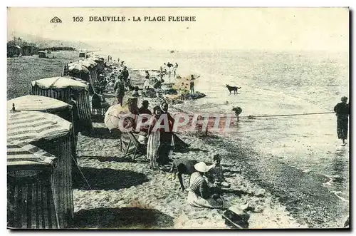 Cartes postales Deauville la plage fleurie