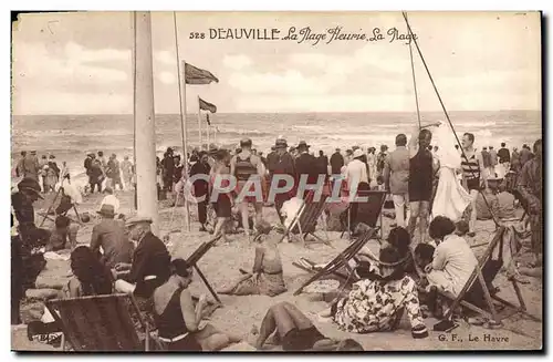 Cartes postales Deauville la plage fleurie la plage