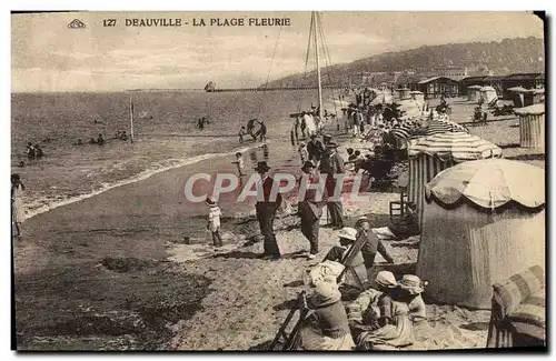 Cartes postales Deauville la plage fleurie