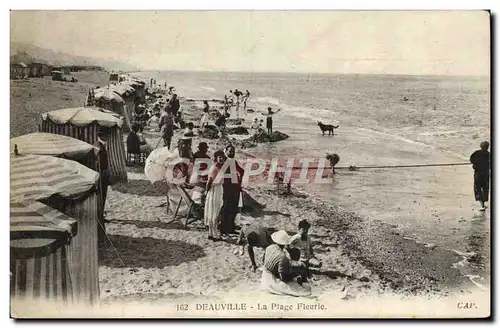 Cartes postales Deauville la plage fleurie