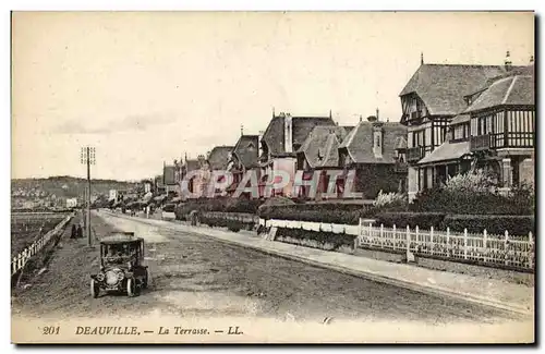 Cartes postales Deauville La terrasse