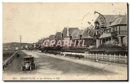 Cartes postales Deauville La terrasse