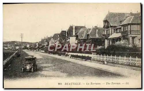 Cartes postales Deauville La terrasse