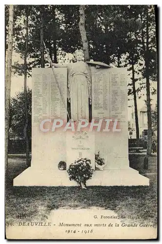 Ansichtskarte AK Deauville monument aux morts de la grande guerre Militaria