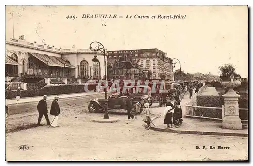 Cartes postales Deauville Lle casino et royal hotel