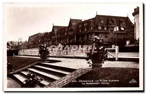 Cartes postales Deauville la plage fleurie le normandy hotel