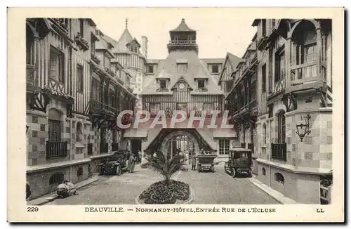 Cartes postales Deauville Normandy hotel entree rue de l'ecluse