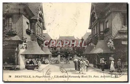 Cartes postales Deauville L&#39entree du normandy hotel