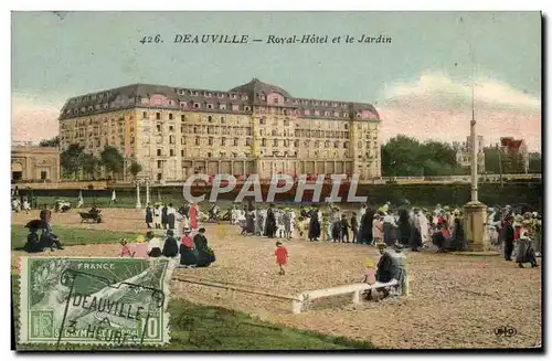 Cartes postales Deauville Royal hotel et le jardin