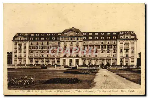 Cartes postales Deauville la plage fleurie hotel royal