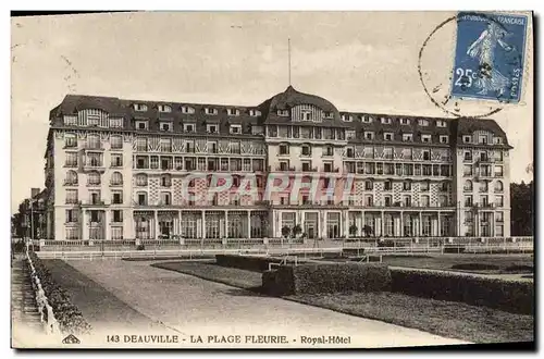 Cartes postales Deauville la plage fleurie royal hotel