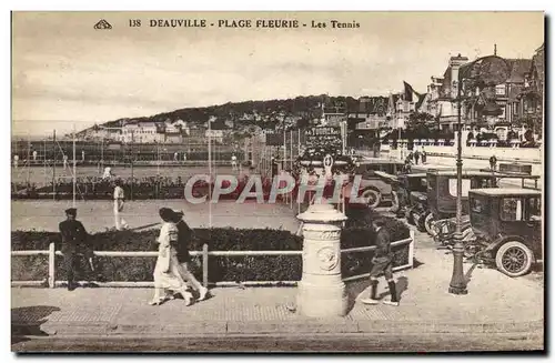 Ansichtskarte AK Deauville Les tennis