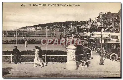 Cartes postales Deauville Les tennis