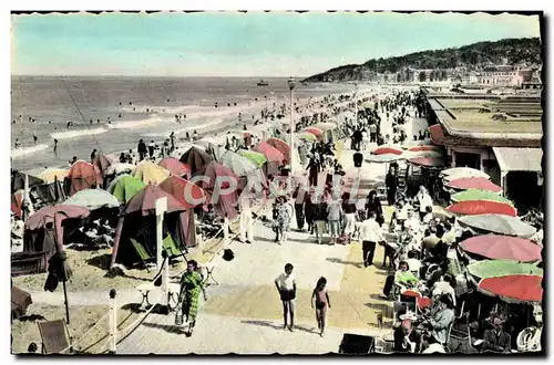 Cartes postales Deauville La plage fleurie les planches et le bar du soleil