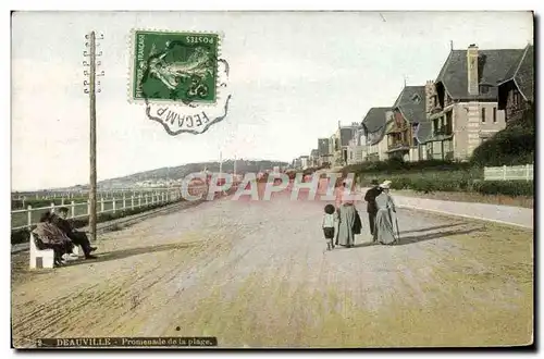 Cartes postales Deauville Promenade de la plage