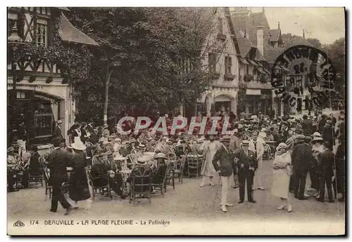 Cartes postales Deauville La Plage fleurie la potiniere