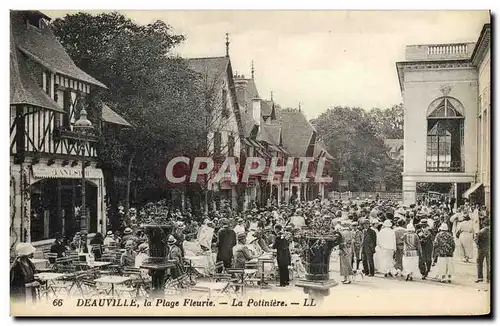 Cartes postales Deauville La plage fleurie la potiniere