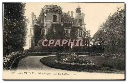 Cartes postales Deauville Villa Dolfus rue des villas