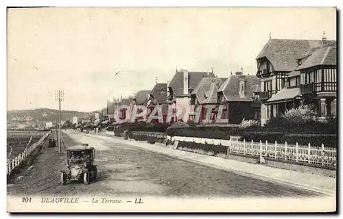 Cartes postales Deauville La terrasse