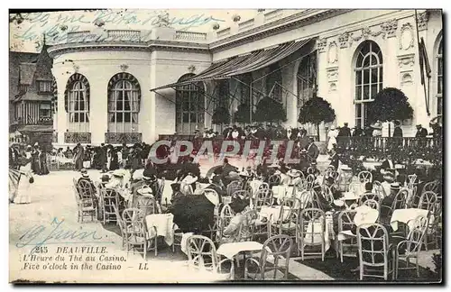 Cartes postales Deauville L&#39Heure du the au casino