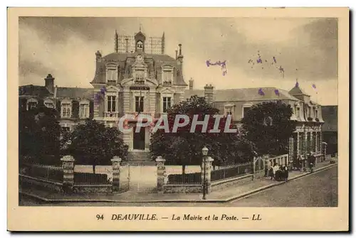 Ansichtskarte AK Deauville La mairie et la poste