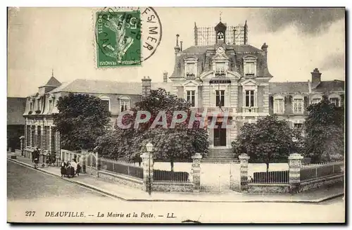 Ansichtskarte AK Deauville La mairie et la poste