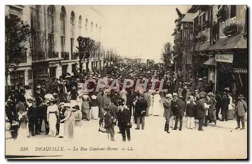 Ansichtskarte AK Deauville La rue Gontaut Biron