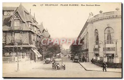 Ansichtskarte AK Deauville Plage fleurie rue gontaut biron