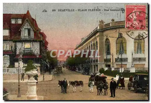 Ansichtskarte AK Deauville Plage fleurie rue gontaut biron