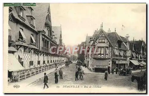 Cartes postales Deauville Rue de l'ecluse Au Printemps