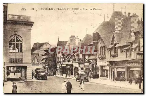 Cartes postales Deauville Rue du casino