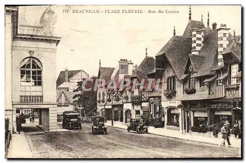 Cartes postales Deauville Rue du casino