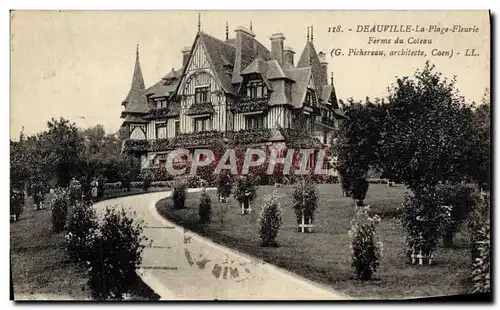 Ansichtskarte AK Deauville La plage fleurie Ferme du coteau