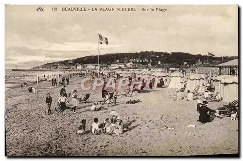 Cartes postales Deauville La plage fleurie sur la plage