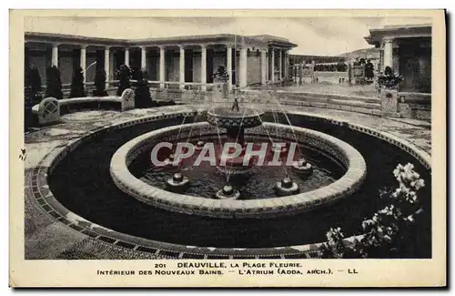 Cartes postales Deauville La plage fleurie interieur des nouveaux bains