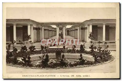 Cartes postales Deauville Plage fleurie L&#39atrium