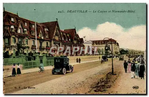 Cartes postales Deauville Le casino et normandy hotel